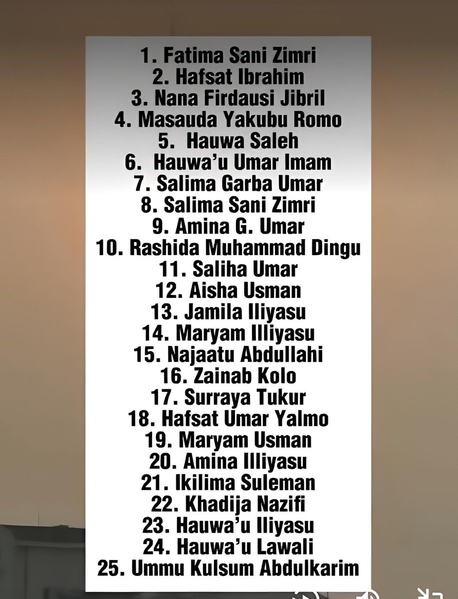 honeeybuch's tweet photo. The list of names of the abducted school girls in Kebbi. The world is silent because they are Muslims.
#BringBackOurKebbiGirls https://t.co/TRGBwlsFXZ