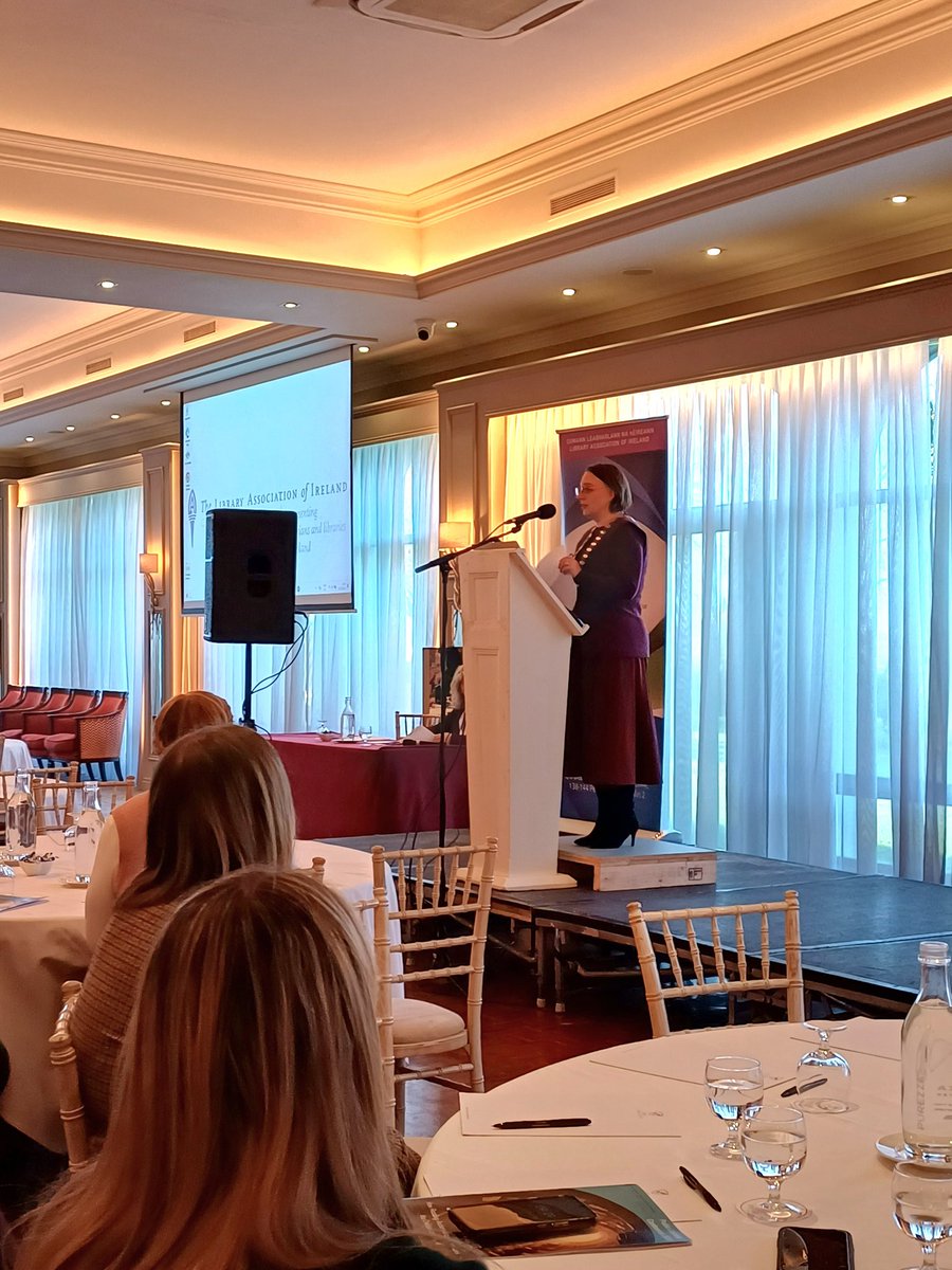 LibrariesGalway's tweet image. Lorna Dodd, president of @LAIonline opening the National Public Libraries Conference of Ireland 2025 this morning. 

#LAI #LAIHopeToFuture