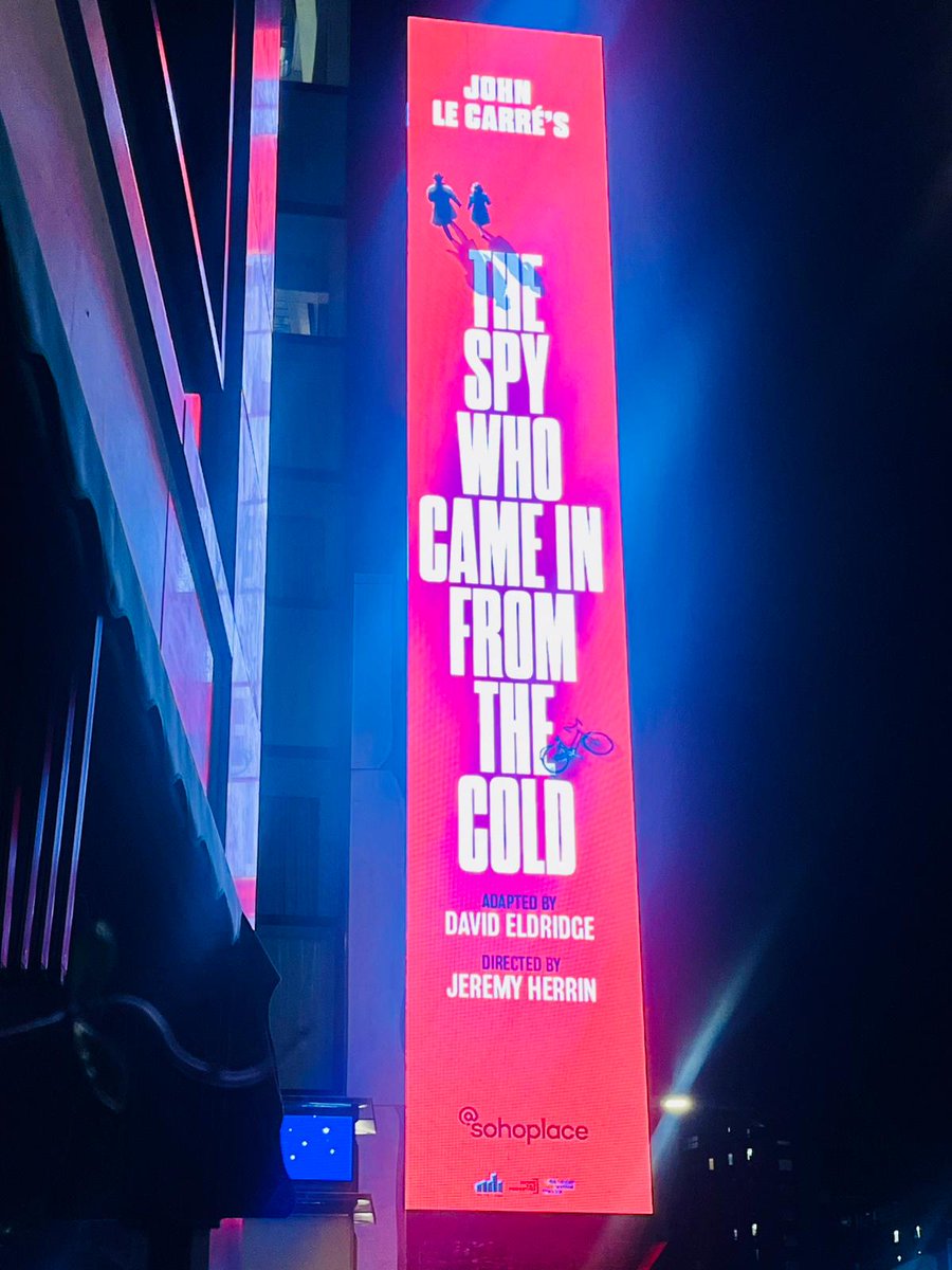 Genuinely the perfect show for the chilly weather... 🥶 

John le Carré's THE SPY WHO CAME IN FROM THE COLD is brought to life in a thrilling stage adaptation at Sohoplace!

Be prepared for amazing performances, high drama and familiar characters...
🎫 bit.ly/43yy5xW
