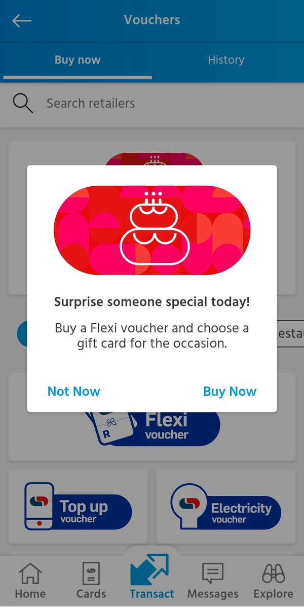 JohannaMasehela's tweet image. My festive hack? 🎁
Using @CapitecBankSA Flexi Vouchers so I never stress or worry about gifts - quick, easy and no queues. More peace of mind this festive season. 😊❤️💙
#BankingMadeFestive #BankOnCapitec #gifted