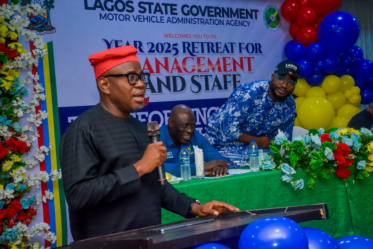 PSMVAA's tweet photo. MVAA Y2025 Staff Retreat

The Lagos State Motor Vehicle Administration Agency (MVAA) successfully concluded its highly impactful Y2025 Staff Retreat, held under the transformative theme:

“Transforming Business Processes Through a Change-Ready Mindset.”

This Retreat served as more than a gathering, it was a bold reaffirmation of MVAA’s commitment to operational excellence, digital innovation and a unified organizational culture.

The event brought together distinguished leaders, including members of the Lagos State executive team, heads of partner agencies and participants, for a purposeful engagement on institutional transformation, mindset shift, and strategic alignment.

One of the major highlights was the inspiring presentation by the Permanent Secretary titled “Driving Organizational Alignment: Seeing the Big Picture.” He emphasized that MVAA is at a critical point in its journey toward full automation and digitization, not for technology’s sake, but to strengthen accountability, enhance transparency, and drastically improve service delivery across all touchpoints.

He noted that while the Agency has encountered resistance rooted in old systems and fixed mindsets, the future belongs to those who embrace innovation.
He challenged every officer to “see the big picture”—to align their daily actions with MVAA’s mission and to cultivate a mindset that welcomes adaptation, continuous improvement, and excellence.

The Permanent Secretary outlined clear benchmarks for Y2026, including:

Zero avoidable delays in processing and issuing driver’s licences and number plates

Significant adoption of self-service channels across key services

End-to-end digitization of major processes to eliminate bottlenecks

Seamless, transparent and efficient customer experience

Strengthened revenue assurance through technology-driven traceability

A customer service culture that competes with private-sector standards

A digitally skilled and motivated workforce

These targets reflect MVAA’s ambition to become the new face of public-sector digitization in Nigeria, a transparent, efficient, customer-focused vehicle registration authority that sets standards for other states and emerging institutions across Africa.

Throughout the Retreat, participants engaged in expert-led sessions, practical workshops, breakout discussions, and wellness activities. Staff reflected on current work processes, explored new digital tools and developed actionable strategies to support the Agency’s transformation agenda.

Beyond learning, the Retreat provided an opportunity to connect, unwind, reinforce teamwork and rebuild trust  recognizing that mindset, not technology, is the most powerful tool for progress.

The feedback from participants was overwhelmingly positive, with many describing the experience as energizing, insightful and deeply transformational.

As the Agency steps into a new operational year, the MVAA family returns to work inspired, realigned, and fully committed to delivering a modern, innovative and citizen-centered service experience.

The journey to a smarter, digitized MVAA has already begun and together, we will build it