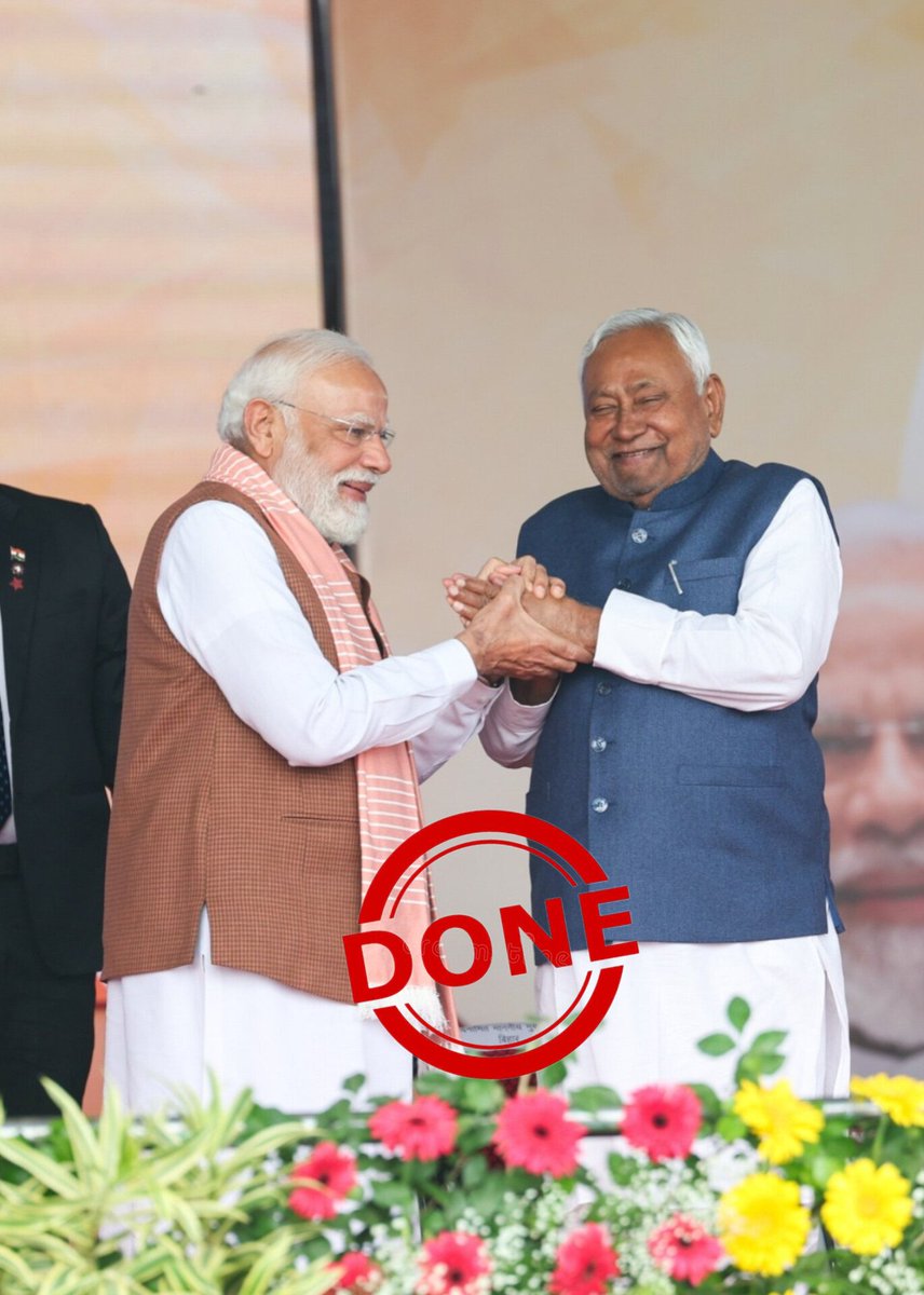 Bharatrastrsena's tweet image. As I had promised, if Nitish Kumar became the Chief Minister, I would give ₹1000 to every person who liked my tweet.  🔥🚨

So friends, I was wrong, and you were right. Nitish Kumar has become the Chief Minister today and has also taken the oath.

I am sticking to my promise. I…