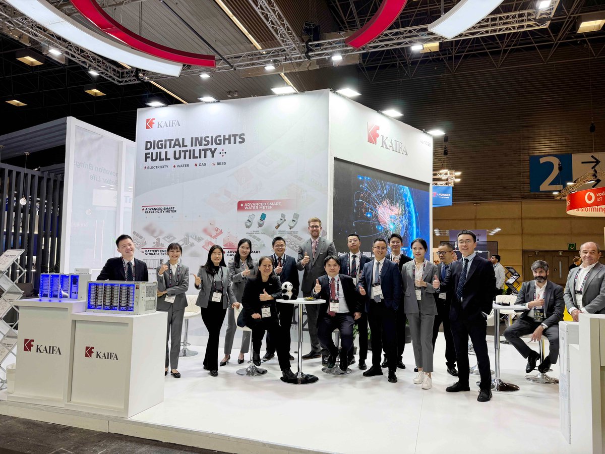 Kaifa_Metering's tweet image. 🌟 What a successful Enlit Europe! 🌟 
Great conversations, new faces, and a shared vision for a smarter energy future. It was fantastic to see the industry come together with such passion.
#EnlitEurope  #SmartMetering  #EnergyTransition  #KAIFA  #Digitalization