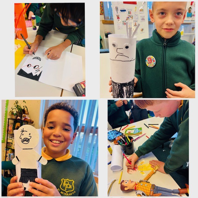 wlstnicholasps1's tweet image. Primary 5 have been creating their favourite book characters for Scottish Book Week #literacystnics #stnicslovereading