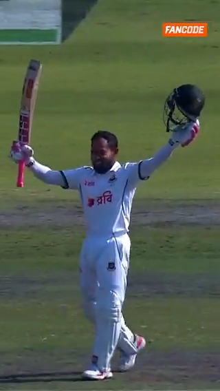 Mushfiqur Rahim becomes the 11th batter to hit a ton in their 100th Test 👏