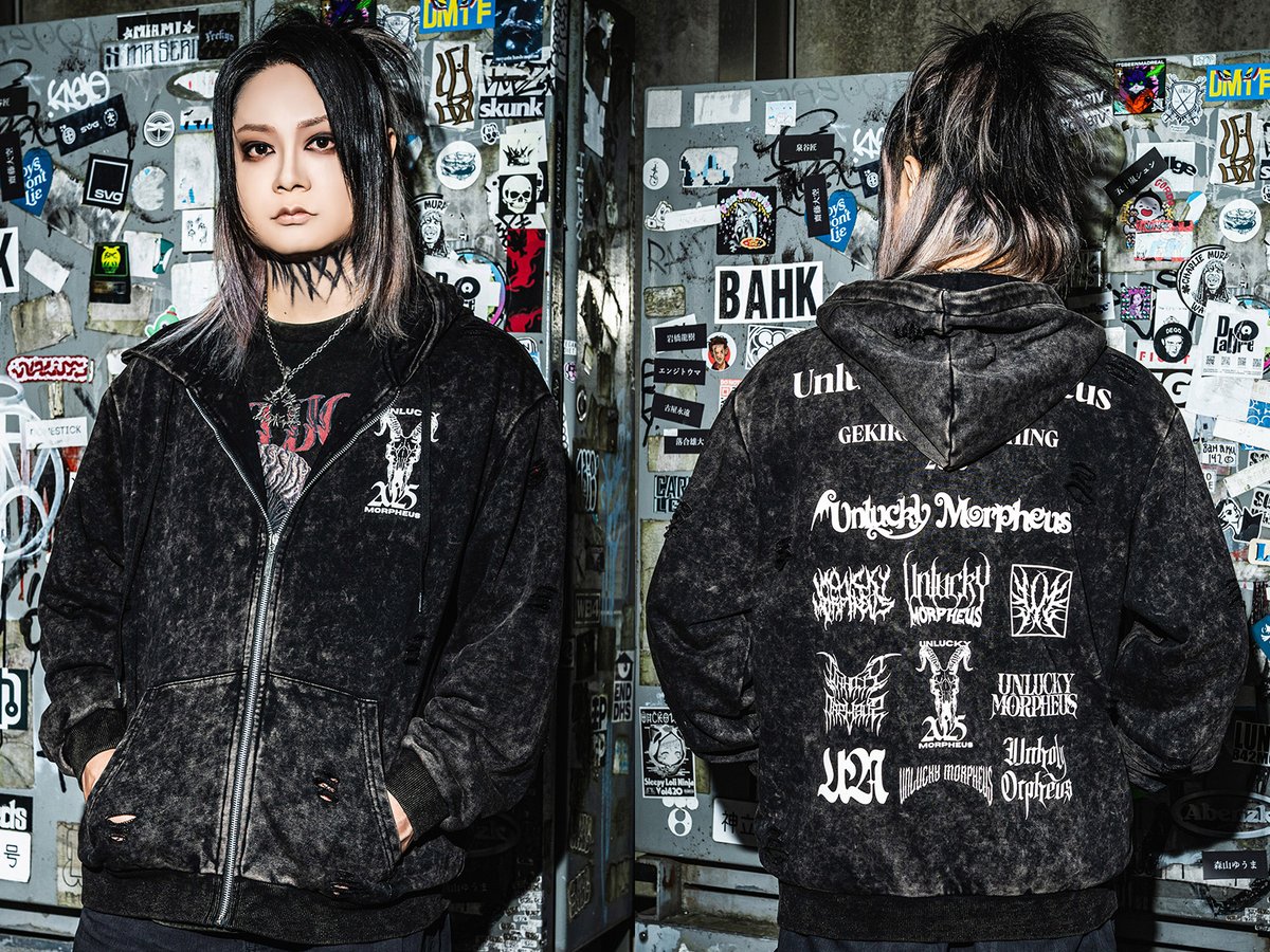 Unlucky Morpheus×ゲキクロ コラボ・ジップアップ・パーカー 好評予約