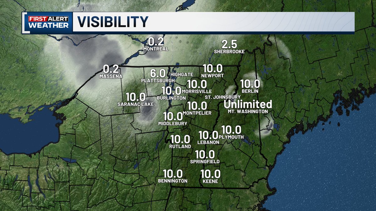 wcaxweather's tweet image. A Freezing Fog Advisory has been issued for the Champlain Valley and St. Lawrence Valley🌫

The advisory will remain in effect until 10am. Visibility could be reduced to 1/4 of a mile at times. Black ice is possible this morning, especially on bridges and overpasses!