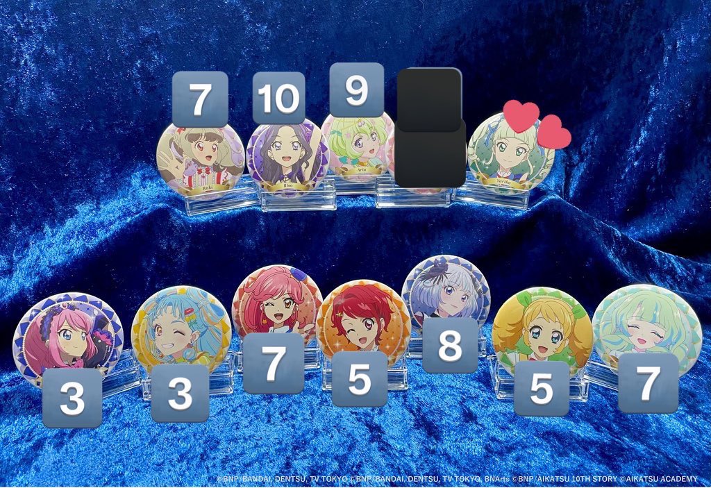 アイカツ バースデー 缶バッジ season2 11月 12月 ユリカ 🆕商品情報