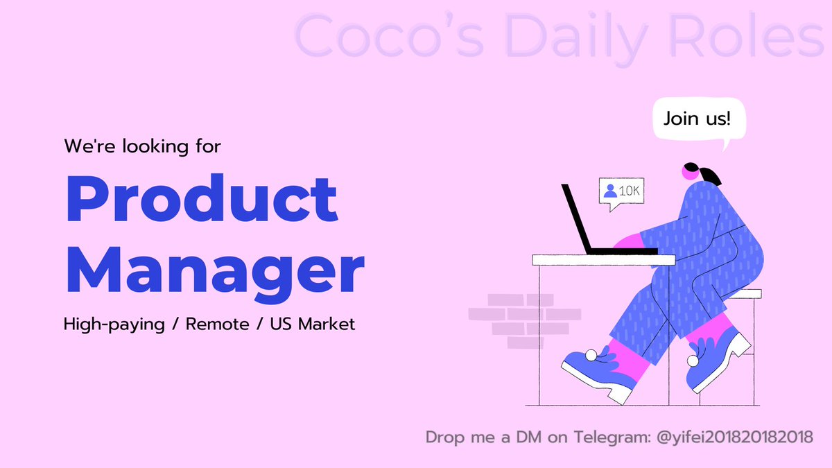 ✨ 今天继续给大家透露点 Web3 工作机会

这次是 Product Manager｜远程｜面向美国市场
如果你是那种对产品细节上头、和开发沟通不卡壳、看到交易系统会兴奋的人——这个岗位你真的可以冲。
简单说说岗位亮点：

1️⃣ 主要做美国用户的产品规划，远程上班很自由
2️⃣ 要和开发、运营一起 push 上线（会写 PRD