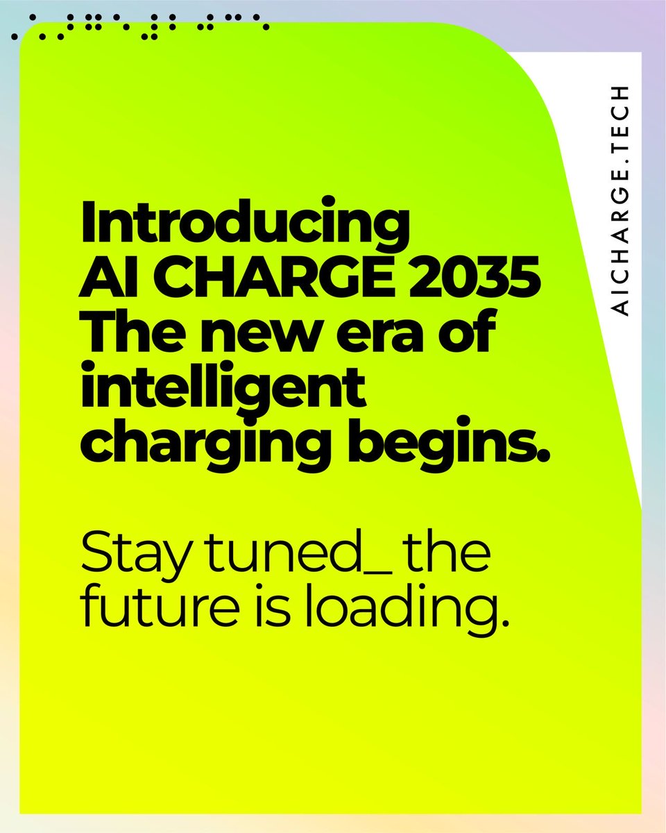 aicharge2035's tweet photo. Intelligent charging is evolving — fast ⚡
Introducing AI CHARGE2035: where AI, mobility and energy merge to shape the next decade.
This isn’t another tech event — it’s a movement.
We design it. We accelerate it. We upload it. We collaborate it 🤝
The future is loading… 🚀 https://t.co/7wUc9kOwqb