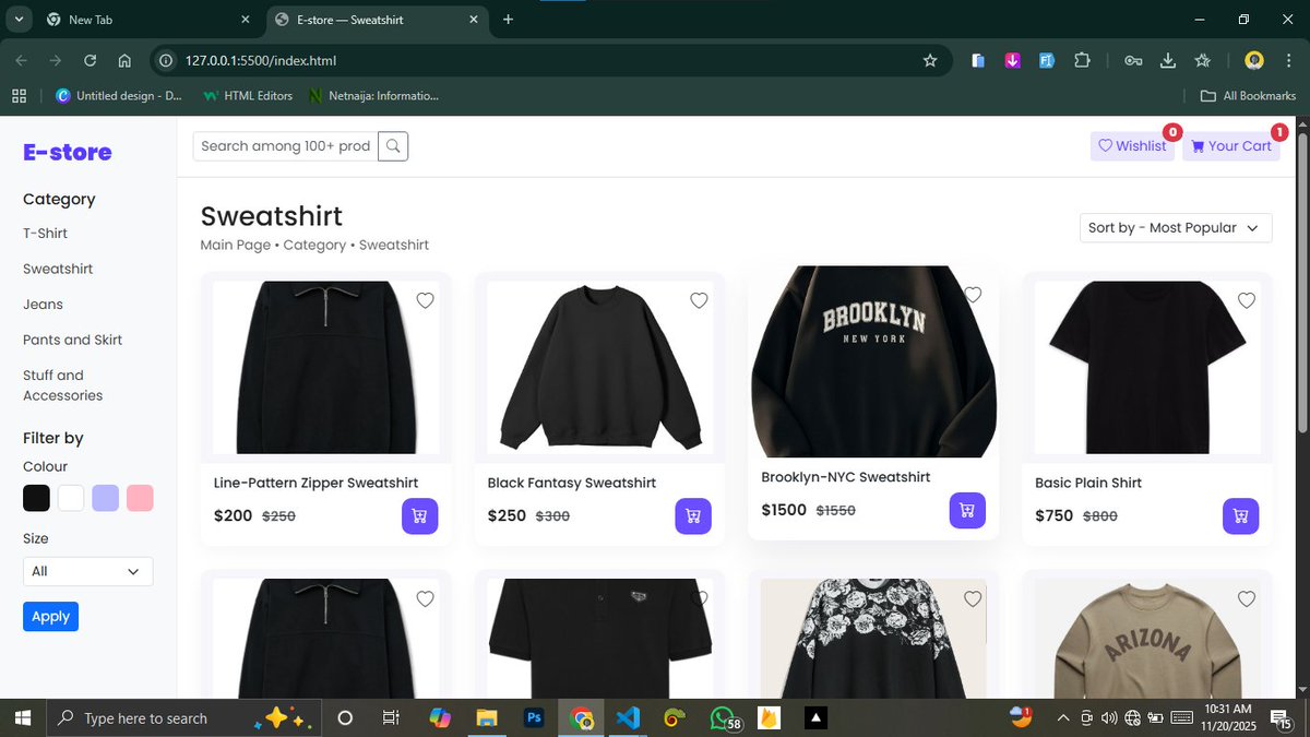code_with_nuel's tweet image. 🚨Update on my project. Added the login and signUp page using Firebase authentication. 

Making my cart functional is next.