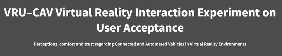 ai4ccam's tweet image. #CCAM. Let&apos;s work on #CAV user acceptance! 🚀 😎

📌 The @ai4ccam  Participatory Space continues its work and the focus moves now to VRU–CAV Virtual Reality Interaction Experiment on User Acceptance.

👉tinyurl.com/4kyz5btk