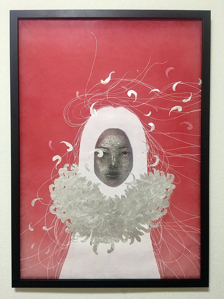 展示前に過去作品を上げていきます○
title : 隠逸花 - いんいつか -
2016年の富士川切り絵の森美術館で開催されました国際切り絵コンクールにて審査員特別賞を頂いた作品です。
年月は早いものですね…

仲順れい 個展【間閒 -まにま-】
は12/13（土）-12/28((日)
<a href="/JITSUZAISEI/">JITSUZAISEI</a>