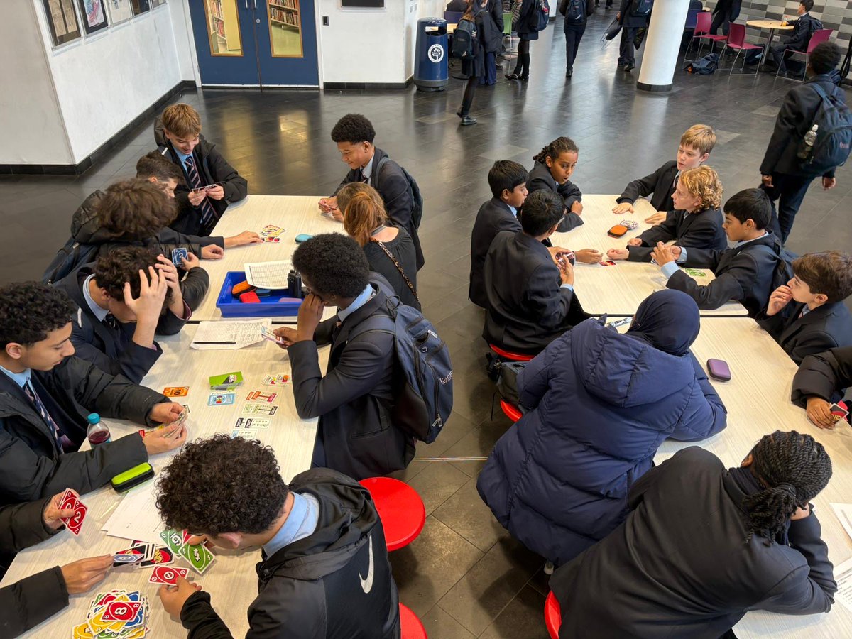 pimlicoacademy's tweet image. School leaders have been working with the student council to increase break and lunch time activities for students. Last week we launched UNO and monopoly games in the atrium. It&apos;s been very popular...we may need more tables. #PimlicoAcademy #Games #StudentCouncil