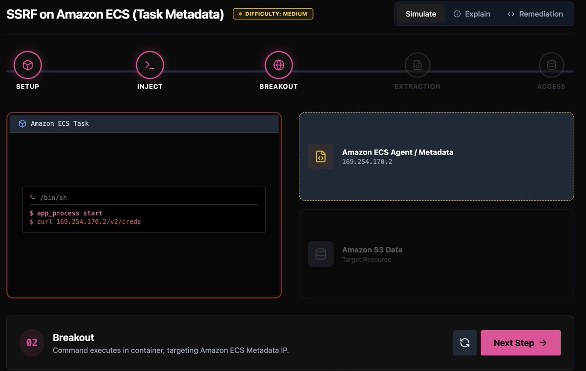 sena_yakutt's tweet image. It&apos;s timeeeeee! 🥰 I’m super excited to share what I’ve been working on: CloudBreachSim, a hands-on platform where you can explore real cloud breach scenarios step by step. It’s totally free,  you can follow the attack paths, read detailed explanations, and learn remediation…