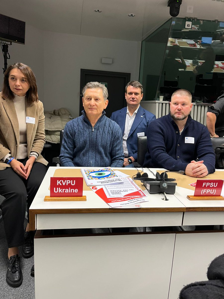 On 19 November, a meeting of the ETUC Executive Committee was held in Brussels, attended by FPU President Serhii Byzov, FPU Vice-president Vasyl Andreiev, and Acting FPU Vice-president Ihor Moskalenko.