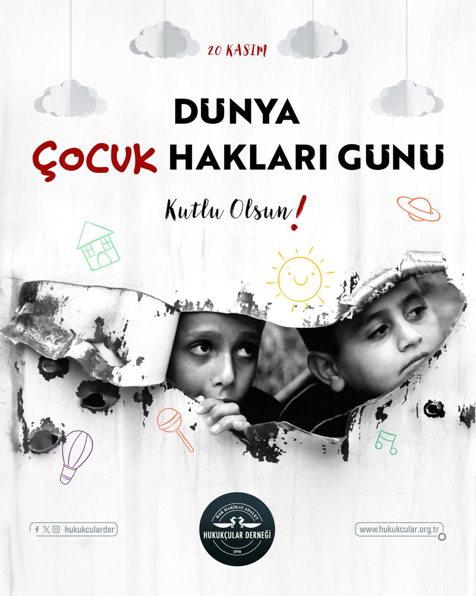 Dünya Çocuk Hakları Günü

BM Çocuk Hakları Sözleşmesi’nin 6. maddesi, her çocuğun temel yaşama hakkına sahip olduğunu ve devletlerin çocukların hayatta kalması ile gelişmesi için azami çabayı göstermesi gerektiğini açıkça belirtir.

Ancak bugün dünyanın birçok yerinde çocuklar bu