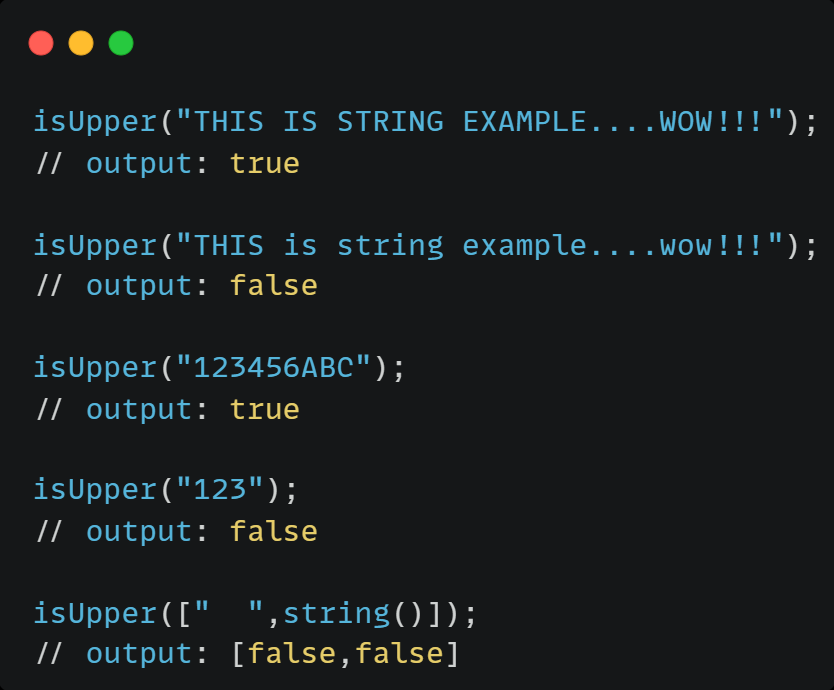 DolphinDB_Comm's tweet image. isUpper(X) verifies if all letters in X are uppercase! 🅿️

Returns false for empty strings—ideal for ensuring consistent uppercase text in your data.

#DolphinDB #StringCheck #TextValidation