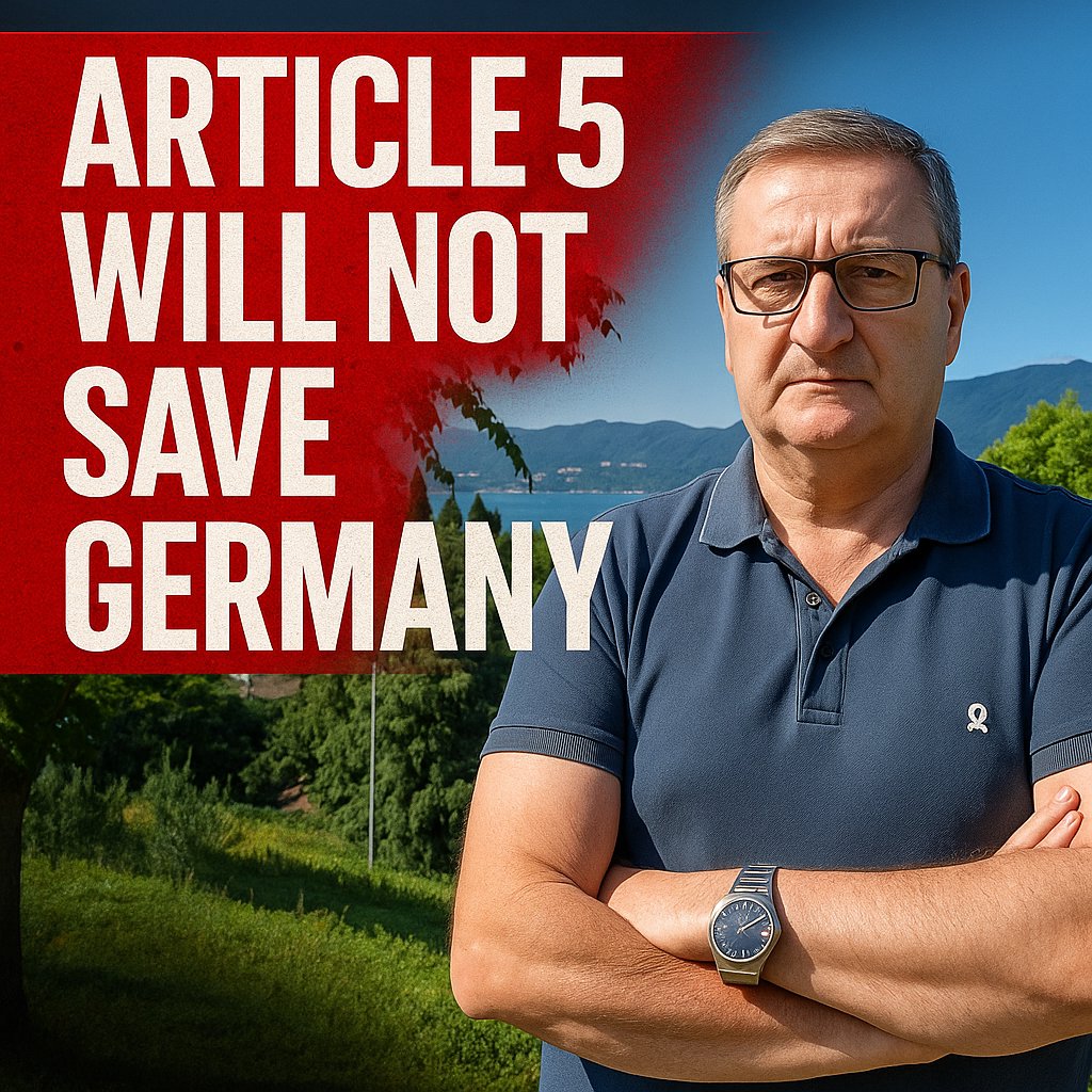 Marcorio61O's tweet image. 🇩🇪💥 GERMANY IS PLAYING WITH FIRE — AND NATO MAY NOT SAVE THEM

Berlin just confirmed it is supplying long-range weapons to Ukraine and is even considering producing them “on Ukrainian territory.”
A fantasy. A provocation. And a geopolitical suicide.
Let’s be honest:

👉 Ukraine…