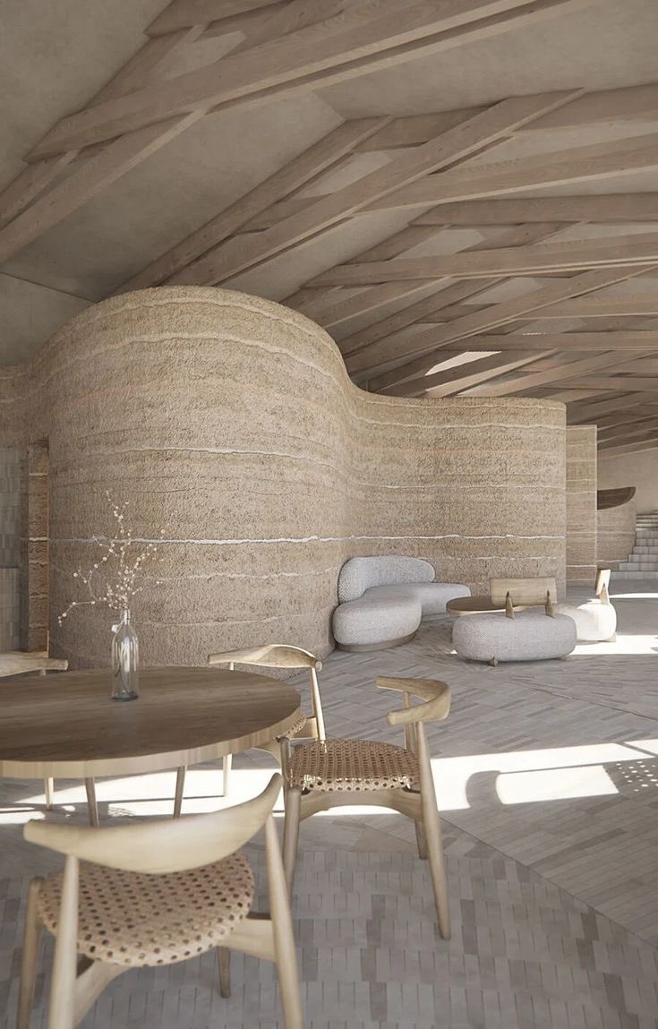 vangeorgh's tweet image. More curves made with rammed earth 🧱