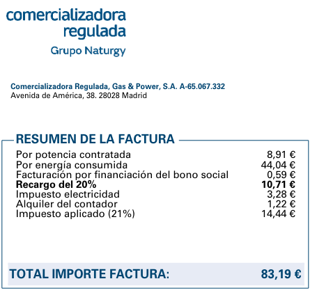 informaticacosl's tweet photo. No os parece un poco estafa que te casquen el IVA tras aplicar un recargo del 20%, bono social y el impuesto a la electricidad? juraría que es ilegal cascar impuestos a los impuestos... @interiorgob @NaturgyClientEs qué os parece? #ESTAFA https://t.co/VtnmM1ELz2
