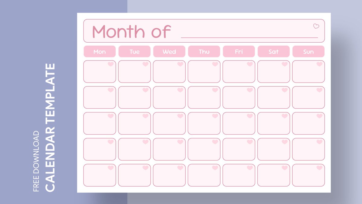 gdoc_io's tweet image. Cute Blank Calendar Free Google Docs Template. Can be used free of charge for business, education, and personal use. 
Get free →   gdoc.io/calendar-templ…

#gdoc #googledocs #calendar #calendartemplate #blankcalendar #cutecalendar #cutecalendartemplate #calendars #pinkcalendar