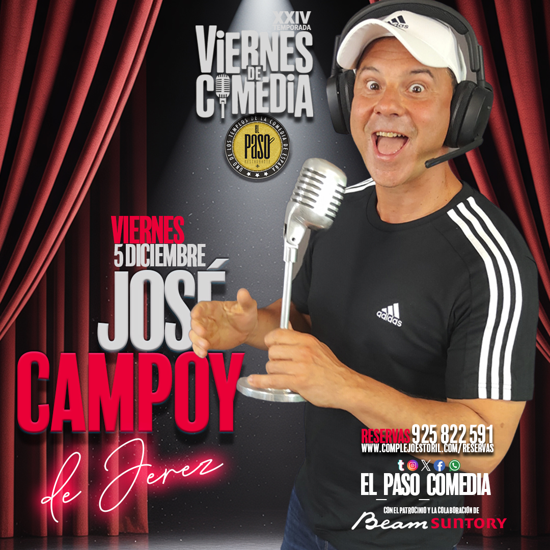 Viernes 5 de diciembre, el talento de José Campoy vuelve a brillar en El Paso.
Muchas risas y un ambiente increíble para crear la noche perfecta para disfrutar.
¿Te vienes? 🎶✨
Reservas 925 822 591
#Talavera #ElPaso