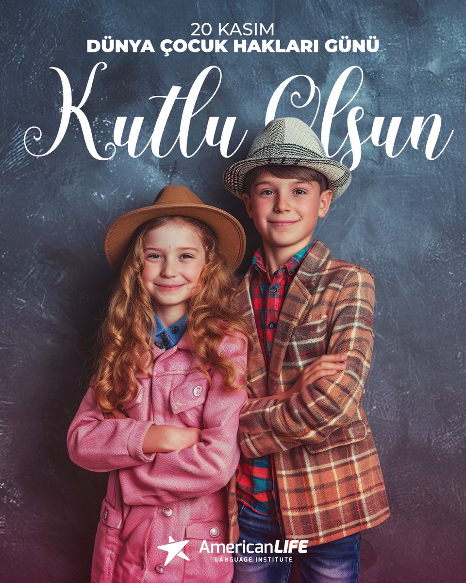 🎈 20 Kasım Dünya Çocuk Hakları Günü Kutlu Olsun!

Bugün, her çocuğun eğitim, oyun, güvenlik, sevgi ve eşit fırsatlara sahip olma hakkını bir kez daha hatırlıyoruz.
#DünyaÇocukHaklarıGünü #AmericanLIFE #ÇocukHakları #KidsEnglish #EnglishForKids #LearnEnglish