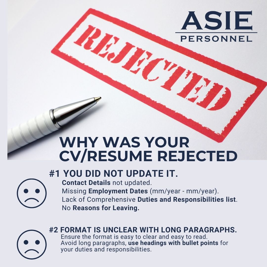 AsiePersonnel's tweet image. #CVTip - Typos, formatting issues, and lack of structure can distract from your strengths. A polished CV shows attention to detail. 
Download a FREE professional CV template click here: asie.co.za/wp-content/upl…

#asiepersonnel #CVtemplate #CV #curriculumvitae  #resumetemplate