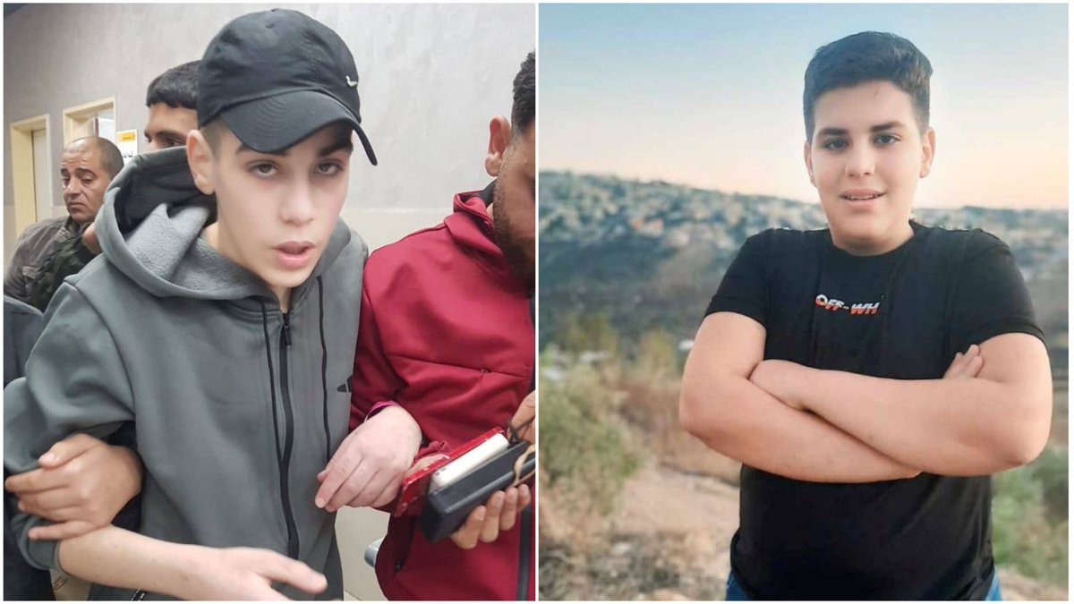 A 16-year-old Palestinian teenager, "Mohammad Ahmad Hammad," was released after 13 months of imprisonment in the prisons of the Zionist regime, with a critical physical condition including paleness, severe exhaustion, and extreme weight loss.