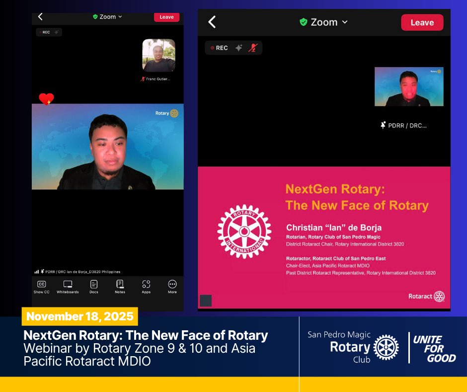 RCSanPedroMagic's tweet photo. 🤩 NextGen Rotary Spotlight! 🌐

We are incredibly proud of our very own Rotarian, PDRR Ian De Borja! 🇵🇭 As the face of NextGen Rotary, he delivered an insightful talk titled "Rotary Reimagined: Adapting Service to a Changing World". https://t.co/WpGqnkvaoQ