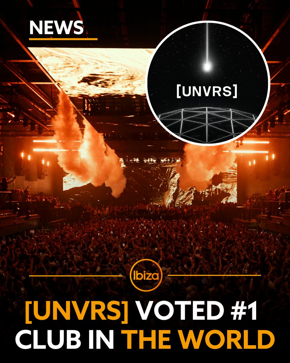 [UNVRS] VOTED #1 CLUB IN THE WORLD

According to <a href="/nightlifeinter/">Nightlife International</a> , [UNVRS] has been officially ranked as #1 club in the world. Hï Ibiza was awarded second place, while Ushuaïa secured the third position.

Ibiza once again reaffirms it's status as the global leader in nightlife.