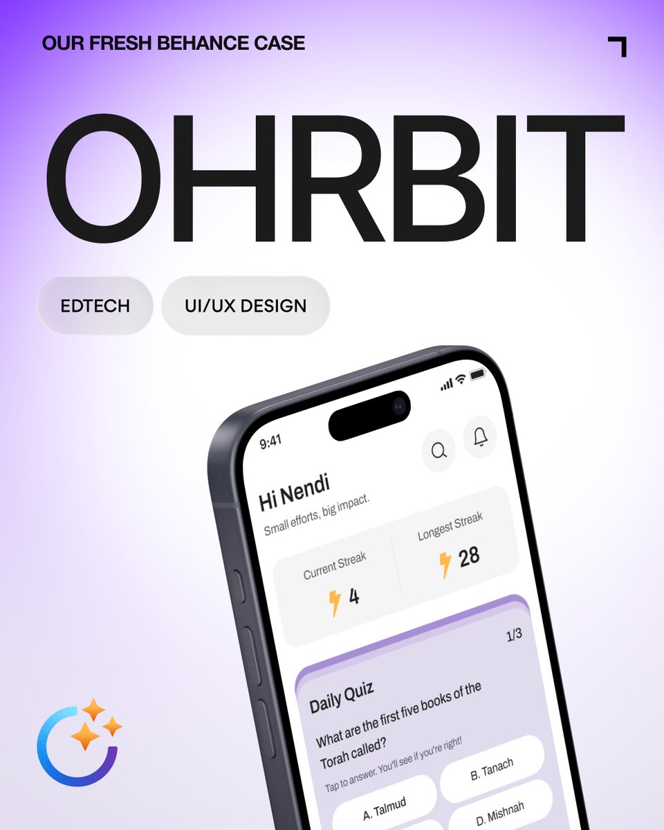 arounda_agency's tweet image. Meet Ohrbit — our new Behance case.
We redesigned their full learning ecosystem with clearer UX, personalized paths, improved media lessons, and a scalable admin dashboard.

👉 View the full case on Behance: behance.net/gallery/238874…