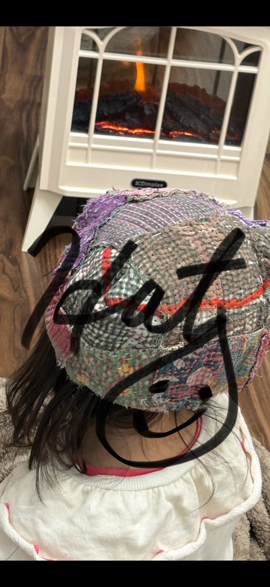 👒あまり布で手縫いの帽子👒作ったぁよ〜~🤓