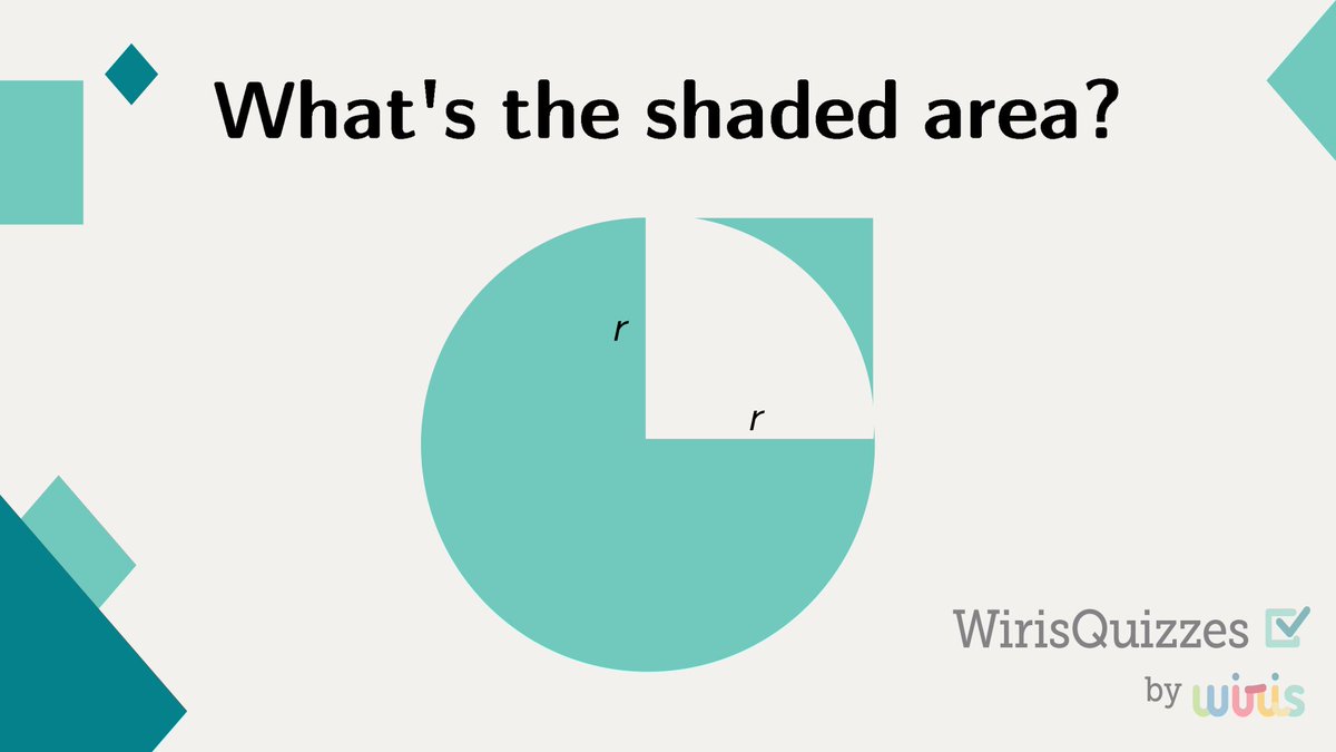 WirisQuizzes's tweet image. 📐 Get ready for a new geometry challenge!

Given that &apos;r&apos; represents the radius of the circle, can you determine the area of the shaded region? 

#WirisQuizzes #mathquiz #mathproblem #mathexercise #problem #MathType #math #mathematics #geometry #STEM