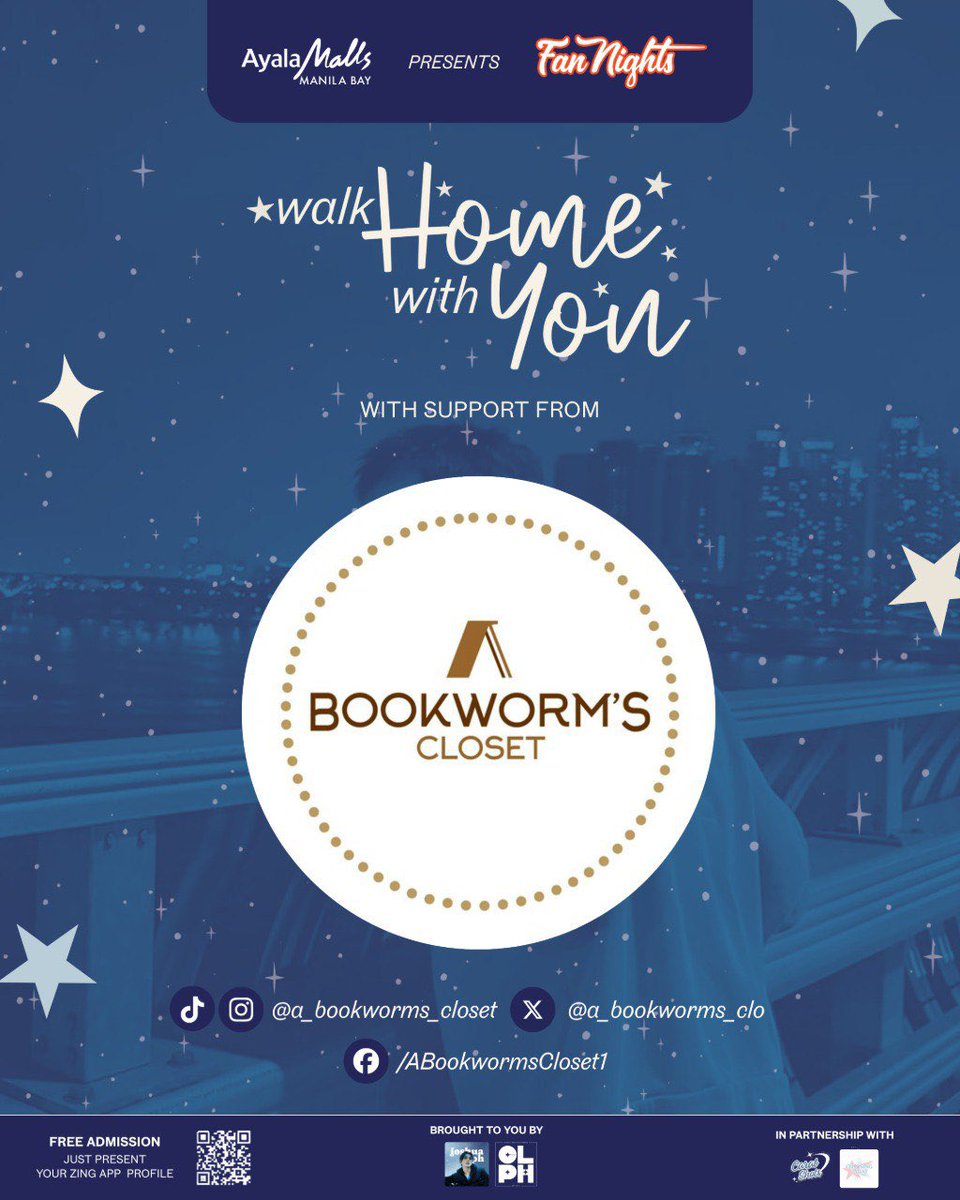CaratLandPH's tweet image. Thank you A Bookworm&apos;s Closet for sponsoring us for #WalkHomeWithJOSHUA 💫 
JSSS, make sure to follow @a_bookworms_clo across all their social media platforms!

Register to the event so you can get amazing goodies, freebies, and giveaways from A Bookworm&apos;s Closet!…