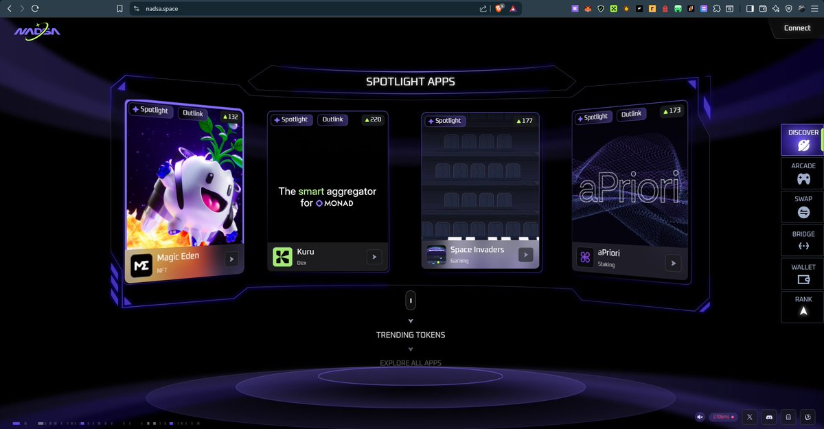 svnTank's tweet image. If you don&apos;t know yet, @0xNADSA has upgraded their UI and added more thing to make the app all in one.

If you haven&apos;t already, you should check out the new and improved version of their app.

@0xNADSA kudos on everything y&apos;all have built. The gas fees in the arcade need work.