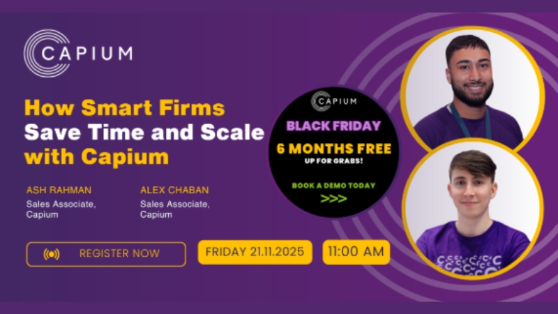AppAdvisoryPlus's tweet image. Join Capium on the 21st November for their live webinar, How Smart Firms Save Time and Scale with Capium, and see how an integrated, cloud-based platform can transform the way your practice operates.

Register now ow.ly/5NH850XueLZ

#Capium #AAP #AppAdvisoryPlus