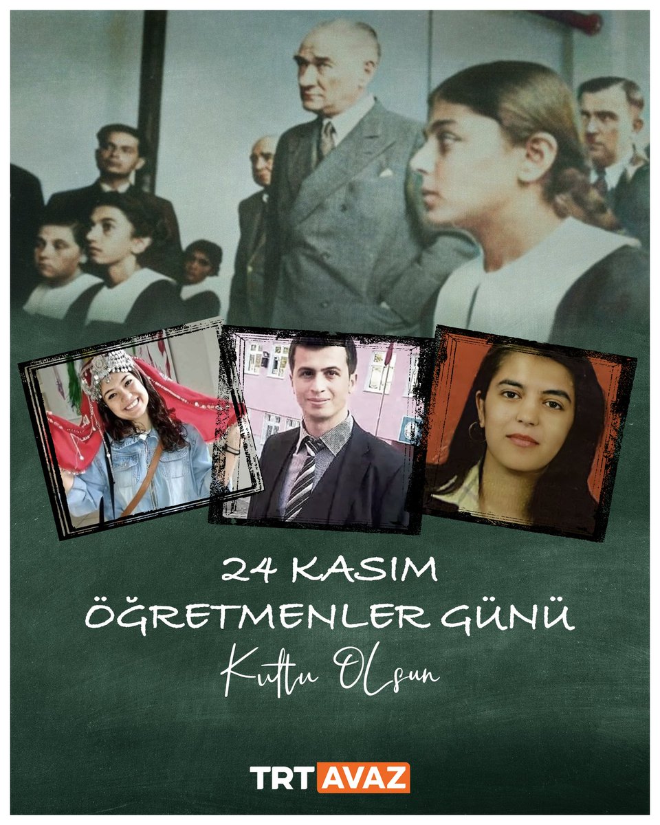 📚✨ 24 Kasım Öğretmenler Gününüz kutlu olsun!

Bugün, bir milletin geleceğini aydınlatan, bilginin ve sevginin yolunda yürüyen tüm öğretmenlerimizin günü...

Başöğretmenimiz Gazi Mustafa Kemal Atatürk’ü ve görev başında canını vatanı uğruna feda eden tüm şehit öğretmenlerimizi