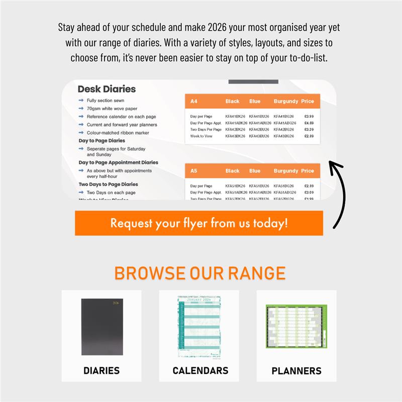 Get organised for 2026 with our Diaries and Planners 📅

With a variety of styles, layouts and sizes to help you stay on top of every to-do list.

Ready to plan your best year yet? 

View our range today: compleatofficesolutions.co.uk

#OrganisedLife