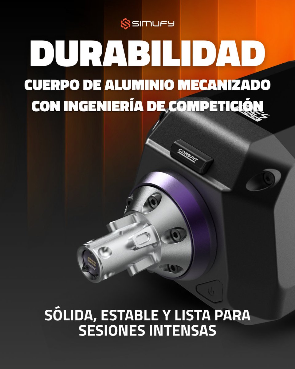 simufy's tweet image. Las bases Ares de @conspit_official son pura ingeniería en simracing 🏎️

Construidas en aluminio mecanizado, ofrecen solidez y suavidad para sensaciones limpias vuelta tras vuelta. 

#Simufy #Conspit #SimRacing