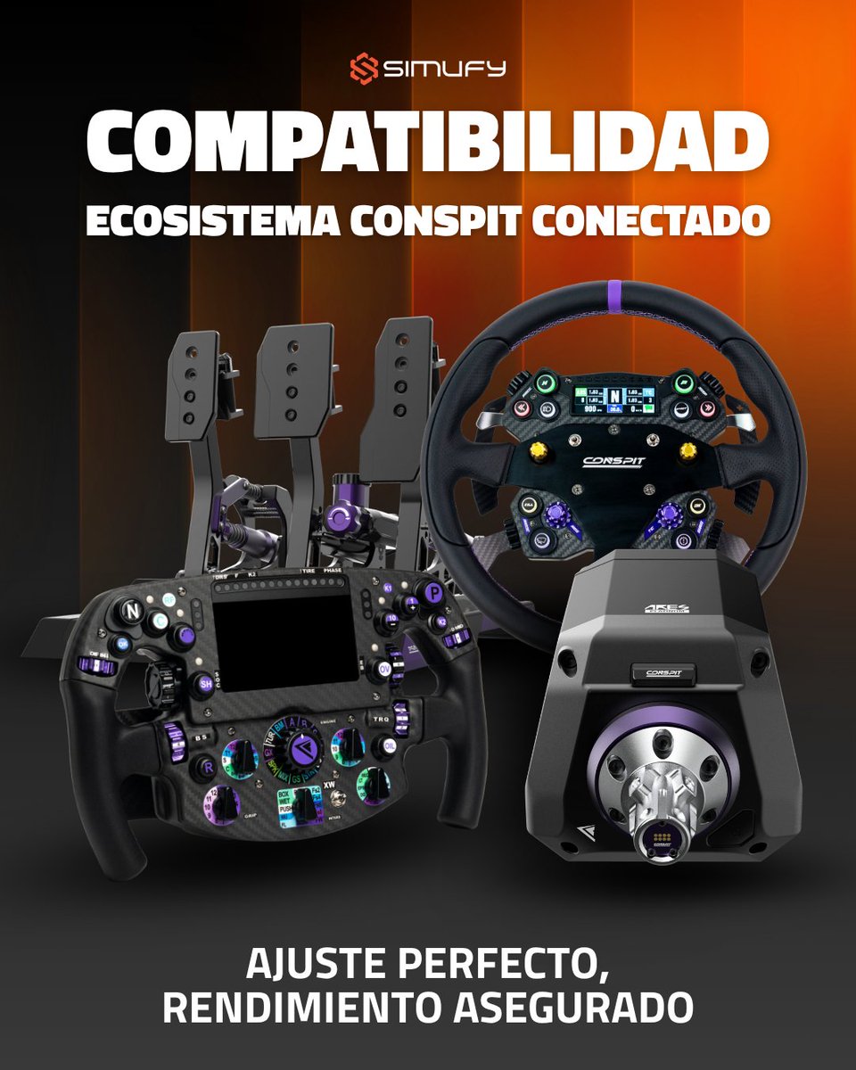 simufy's tweet image. Las bases Ares de @conspit_official son pura ingeniería en simracing 🏎️

Construidas en aluminio mecanizado, ofrecen solidez y suavidad para sensaciones limpias vuelta tras vuelta. 

#Simufy #Conspit #SimRacing