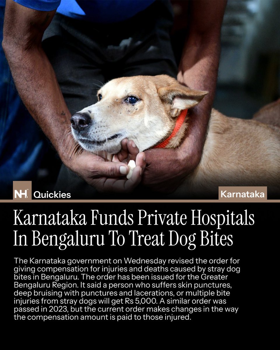 NewsHamster1's tweet image. A similar order was passed in 2023, but the current order makes changes in the way the compensation amount is paid to those injured.

#dogsofbangalore #dogbites #bangalore