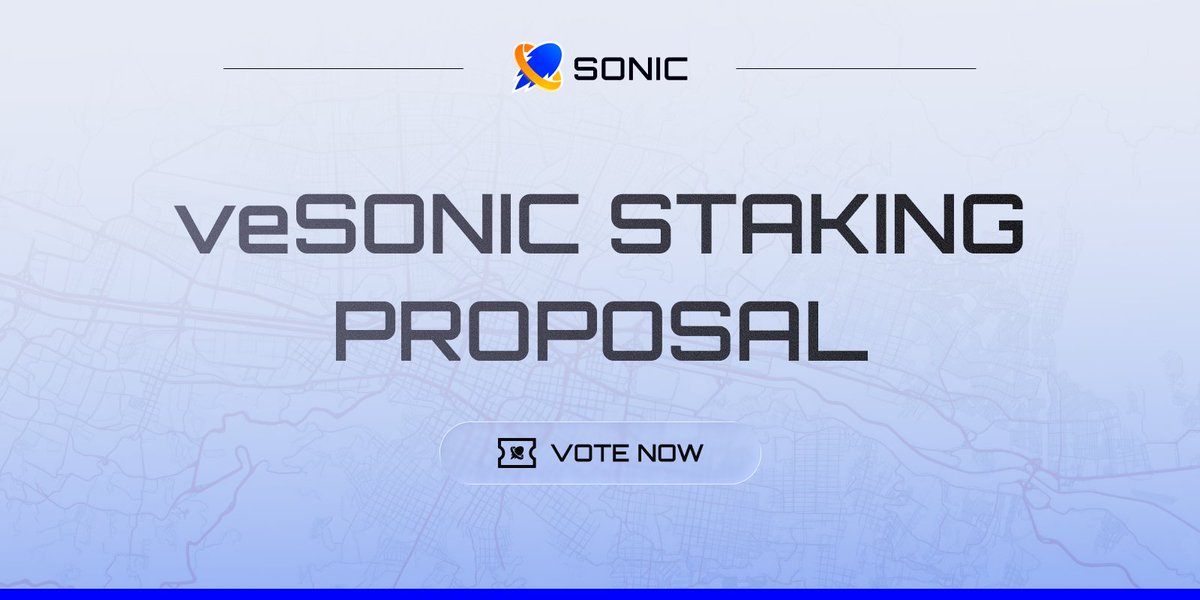veSONIC Staking Proposal - Vote Now banner