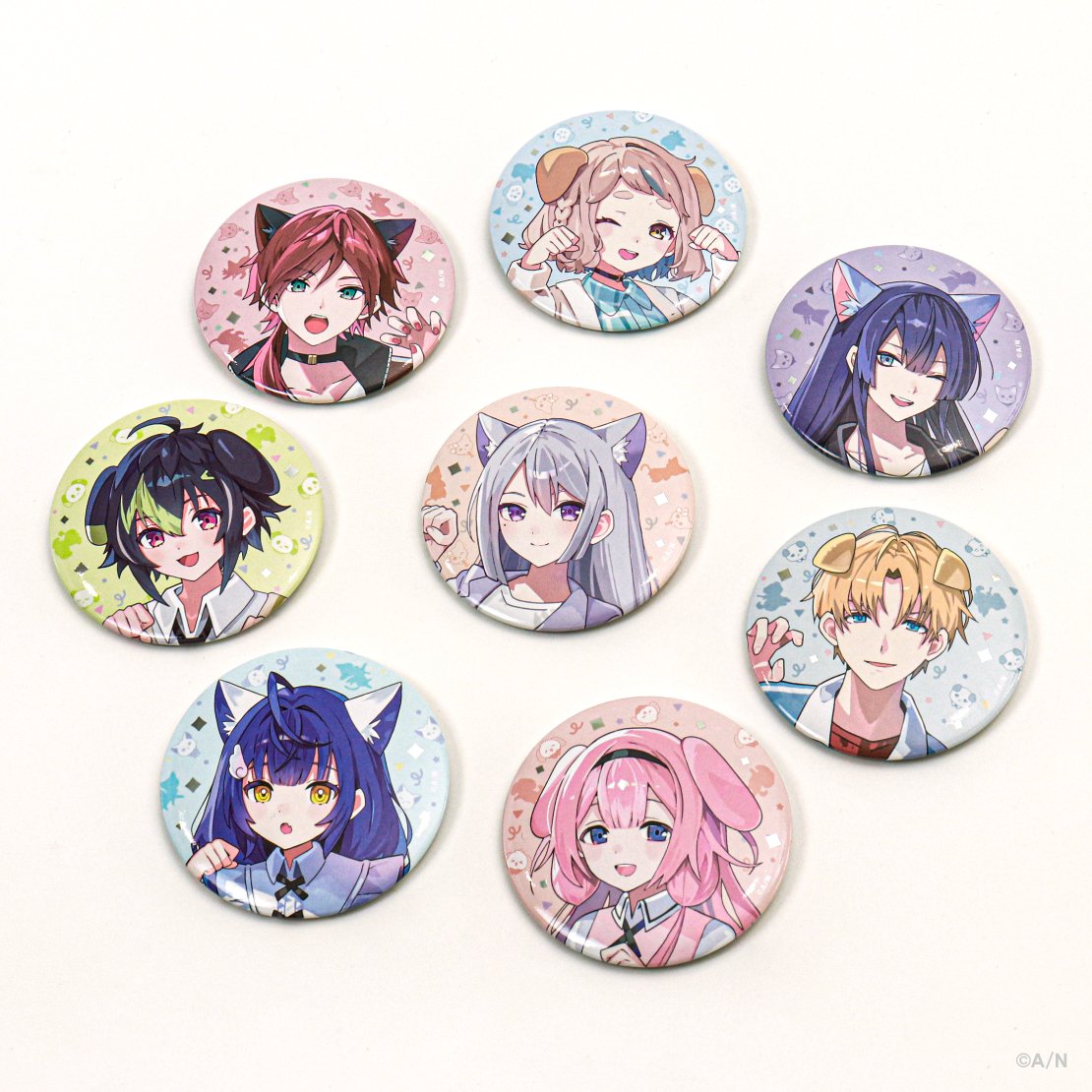 にじさんじわんにゃんdays vol.2 グッズ紹介①】 ランダム缶バッジは