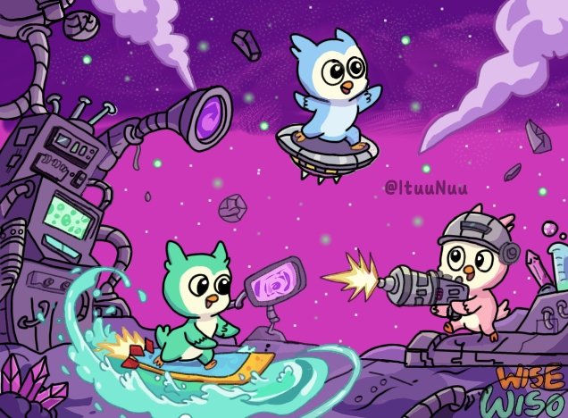 ItuuNuu's tweet image. #WEEK3 #DESIGN_MASTER

5 hours hand drawn art. 
Had to make @WiseWiso_HQ look stupefyingly good.