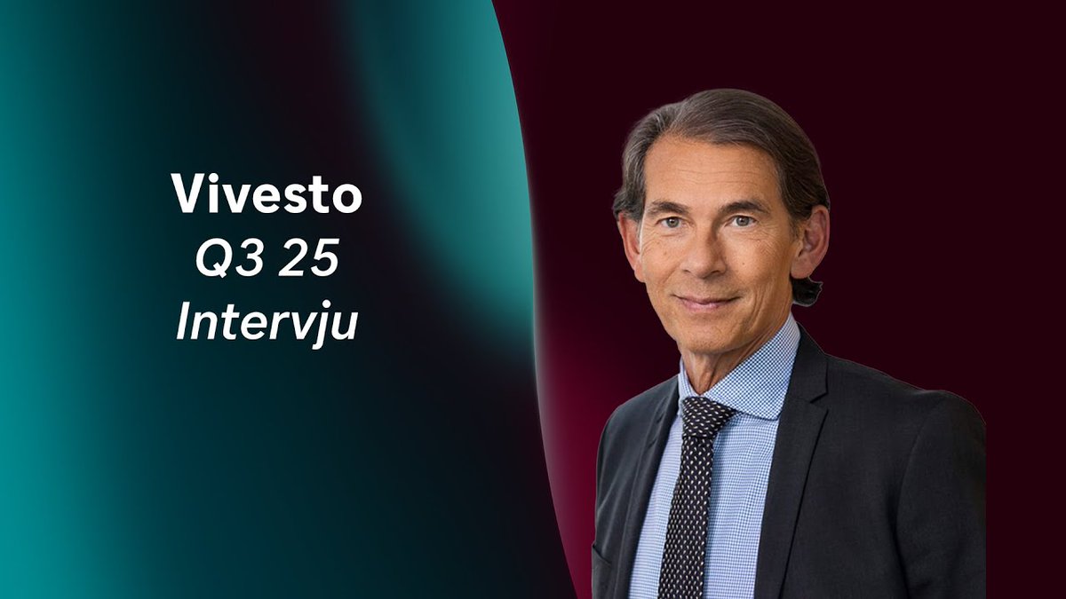 Vivesto - Q3 25 - Rapportintervju

Analytiker - Klas Palin intervjuar Vivestos VD Erik Kinnman med fokus på den senaste tidens utveckling, den kommande nyemissionen och Q3 rapporten.

Se intervjun här: youtu.be/4a_Iukv5al0

#VIVE