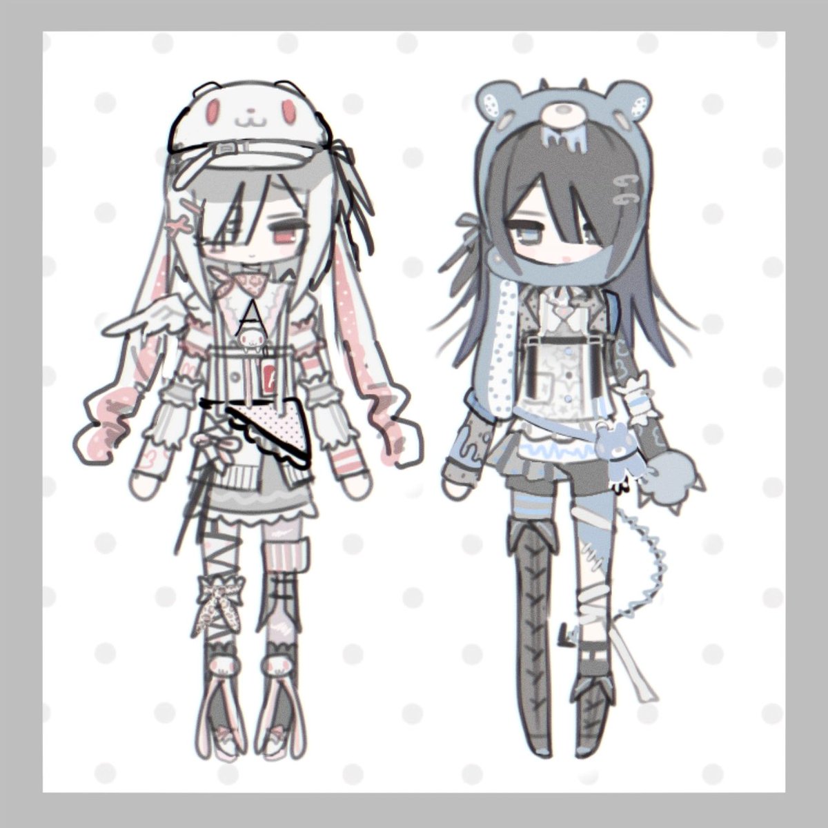 #rt

안녕하세요! 크레페에서 작업한 작업물의 수가 100개가 된 기념…
알티 추첨 한 분께 전력의상! 1페어 작업해 드리려 합니다&gt;_&lt;
늘 감사드리며, 즐거운 연말 되시길 바라요!