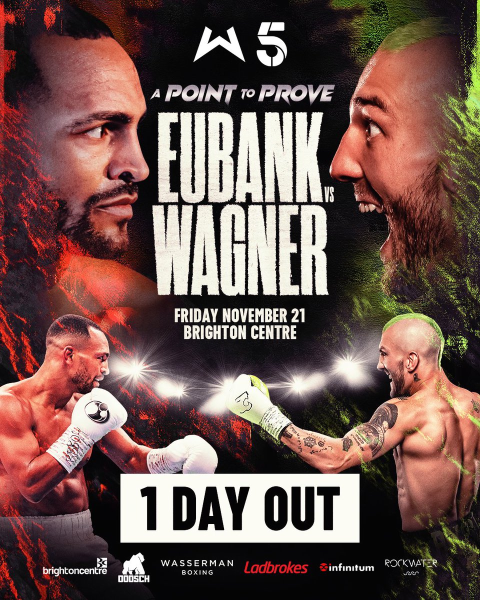 WassermanBoxing's tweet image. ONE DAY OUT 🌊

#APointToProve is coming to Brighton, headlined by @HarlemEubank vs Josh Wagner 👀

@Ladbrokes | @SauerlandBros | @Channel5Sport | @InfinitumEnt
