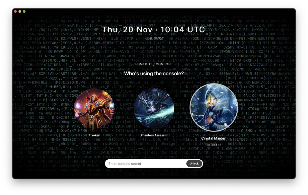 KamilQui's tweet photo. We don't play #Dota2 anymore, at least we can still log into internal team dash console as Dota heroes. 

This is our actual internal team dash lol.

@lumedot  V2 soon. We are soo close 🤏🫡 https://t.co/lTUia1bFWo